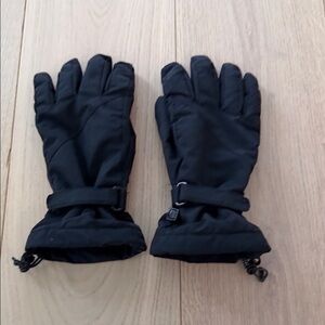 Lands’ End Kid’s Black Winter Gloves Size Large